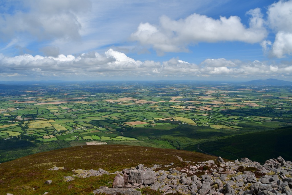 The view from the Knockmealdown Mountains. County Tipperary