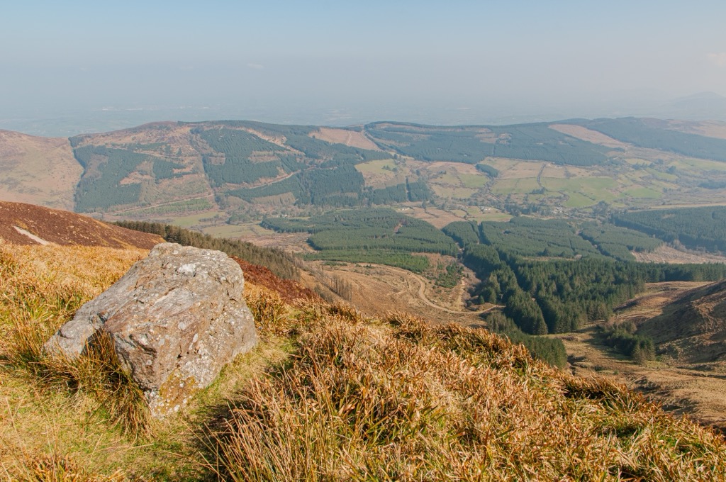 The view from the slopes of Keeper Hill. County Tipperary