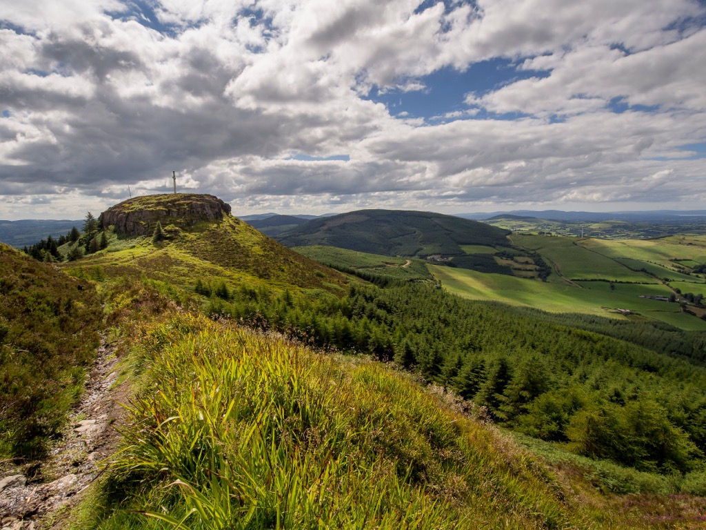 On the slopes of the Devil’s Bit, with “The Rock” outcrop visible. County Tipperary
