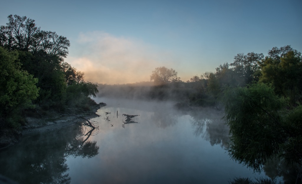 Early morning in Trinity Forest. Dallas County