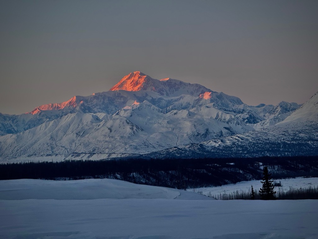 Although not the highest, Denali is one of the world’s largest mountains. From base to summit, Denali dwarfs Mount Everest. Denali