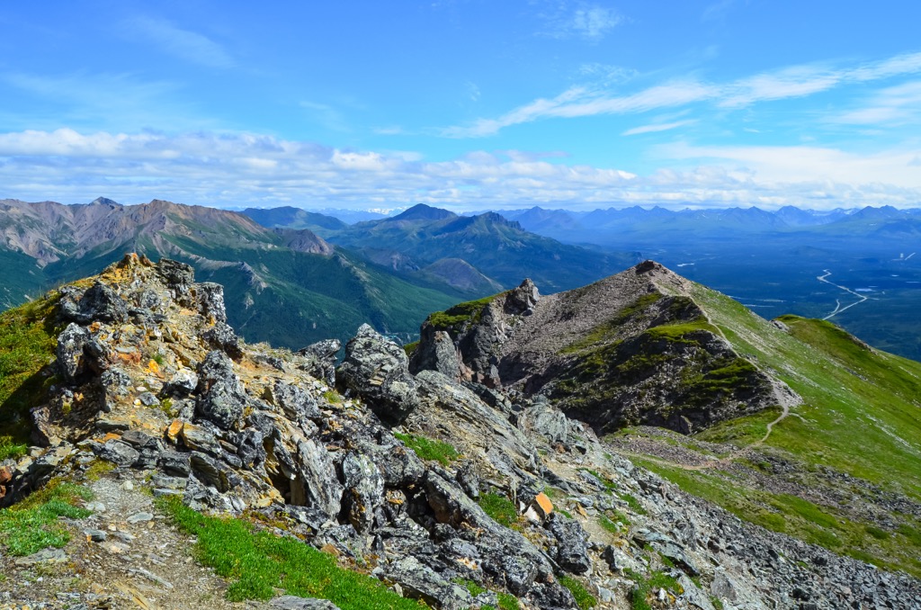 The views from Mount Healy (looking away from Denali). Denali