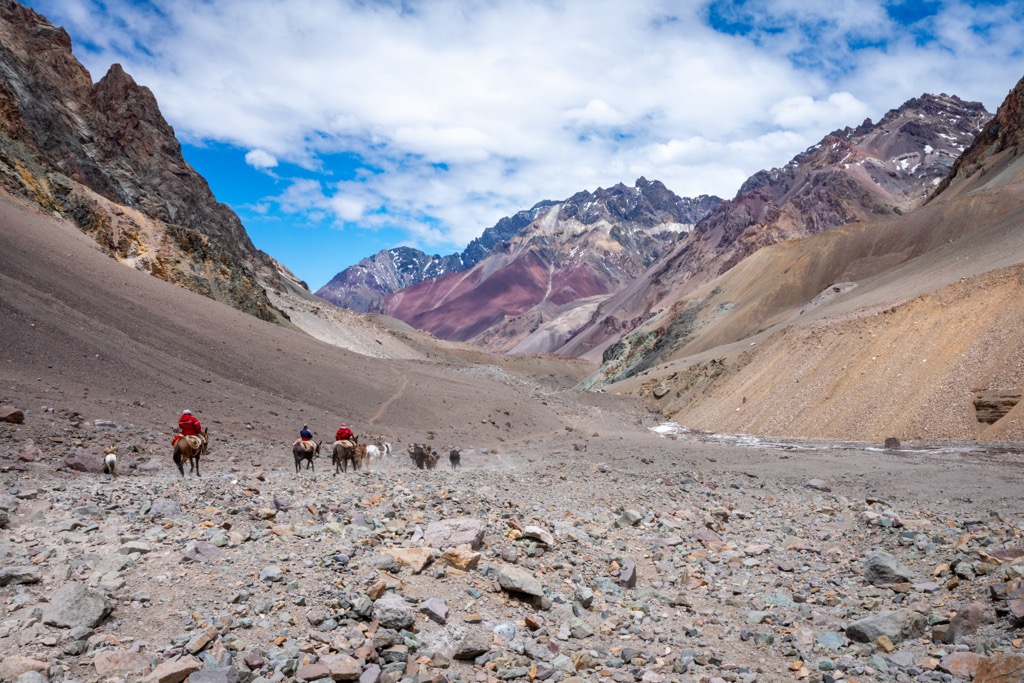 Aconcagua National Park, Distrito Las Cuevas