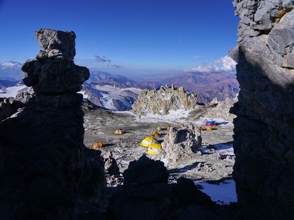 Aconcagua National Park, Distrito Las Cuevas