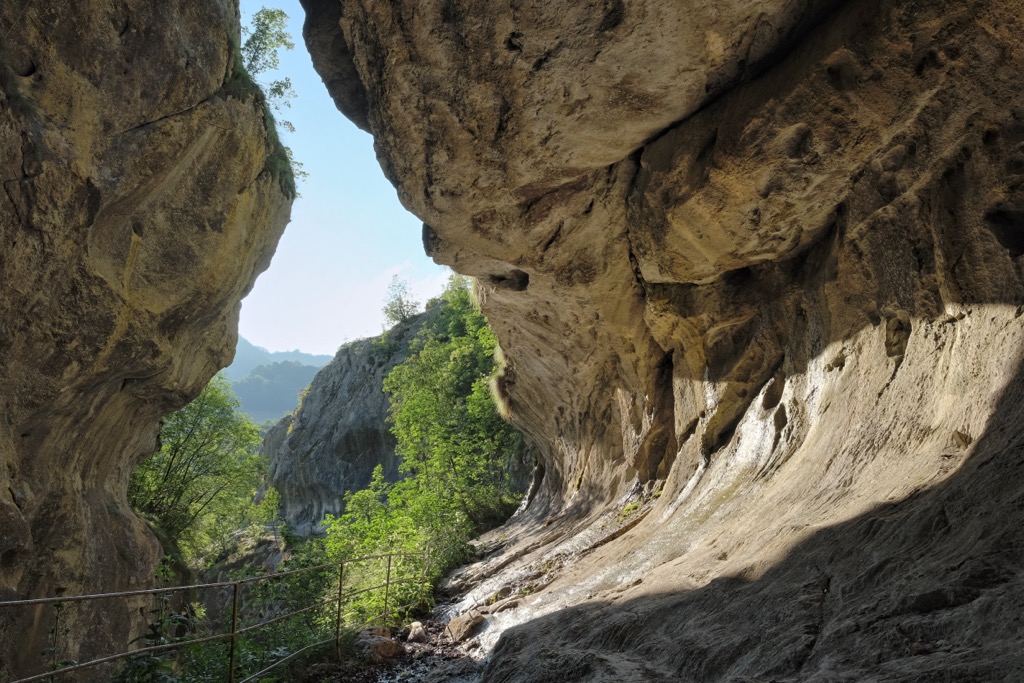 The Corcoaia Gorge in Domogled—Valea Cernei. Domogled Valea Cernei