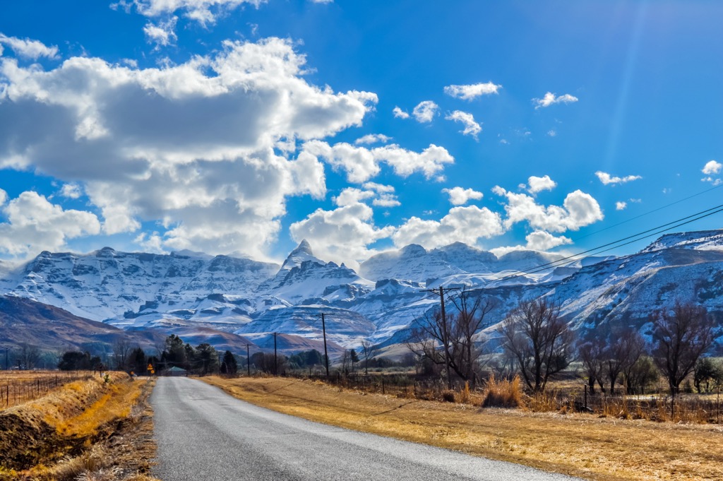 Snowy Drakensberg. Drakensberg Mountains