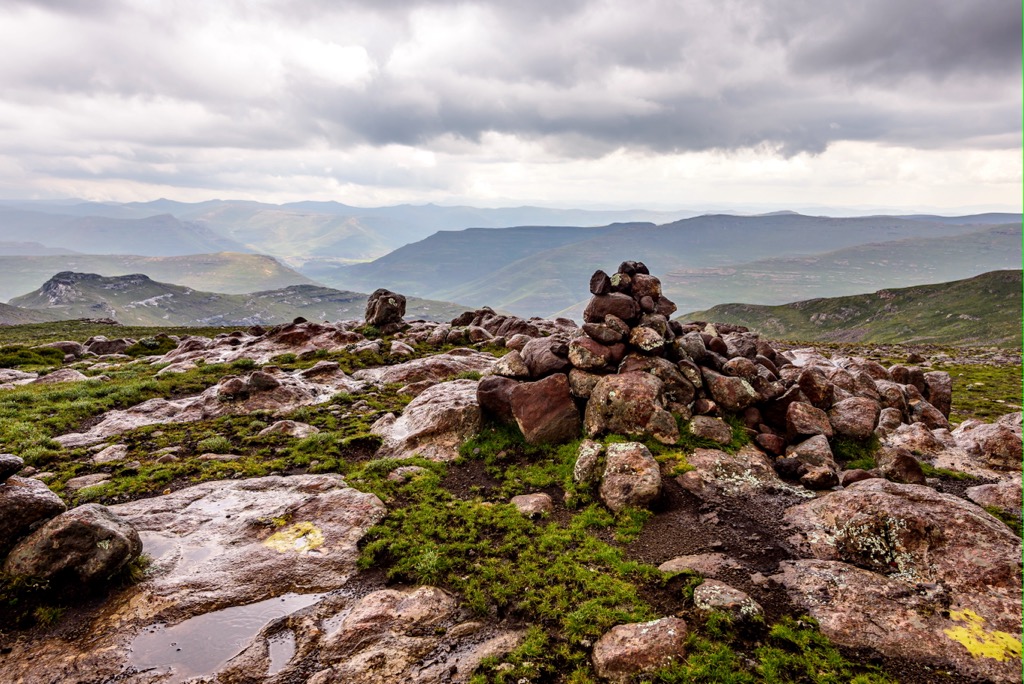 Mafadi’s summit. Drakensberg Mountains