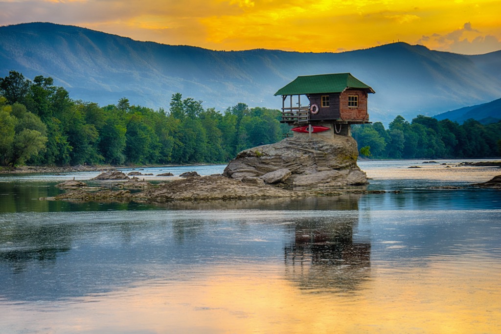 The Drina River near Bajina Bašta. Drina National Park