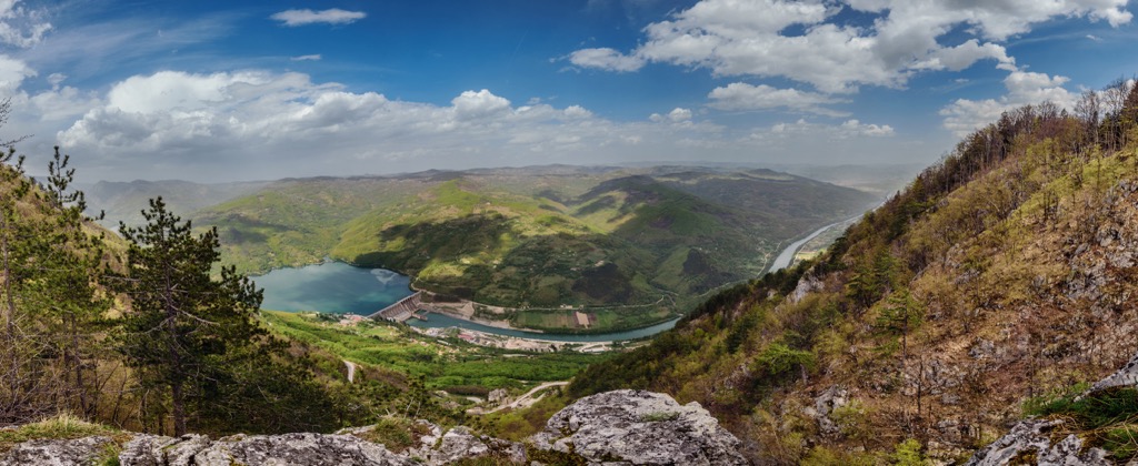 Looking toward Drina National Park from Tara. Drina National Park