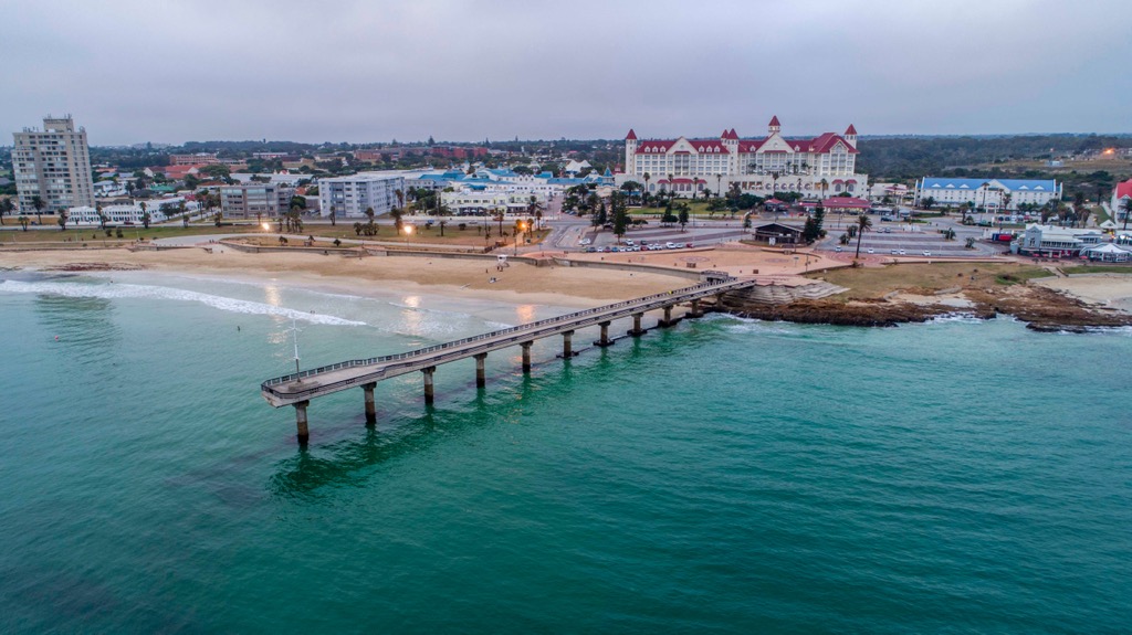 Shark Rock Pier in Port Elizabeth. Eastern Cape