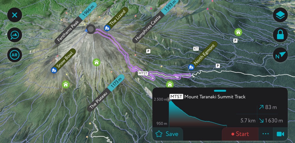 Mount Taranaki summit track, Egmont National Park, New Zealand