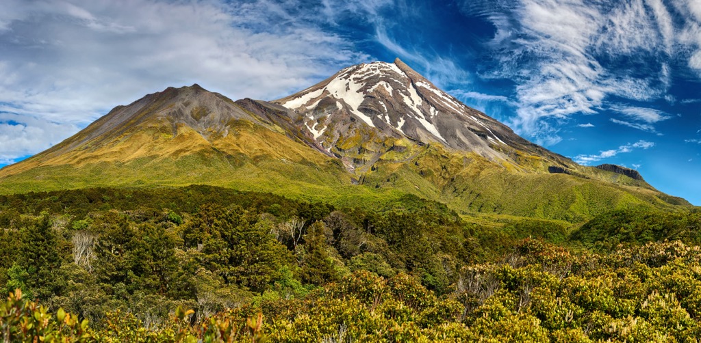 Taranaki during winter, Egmont National Park, New Zealand