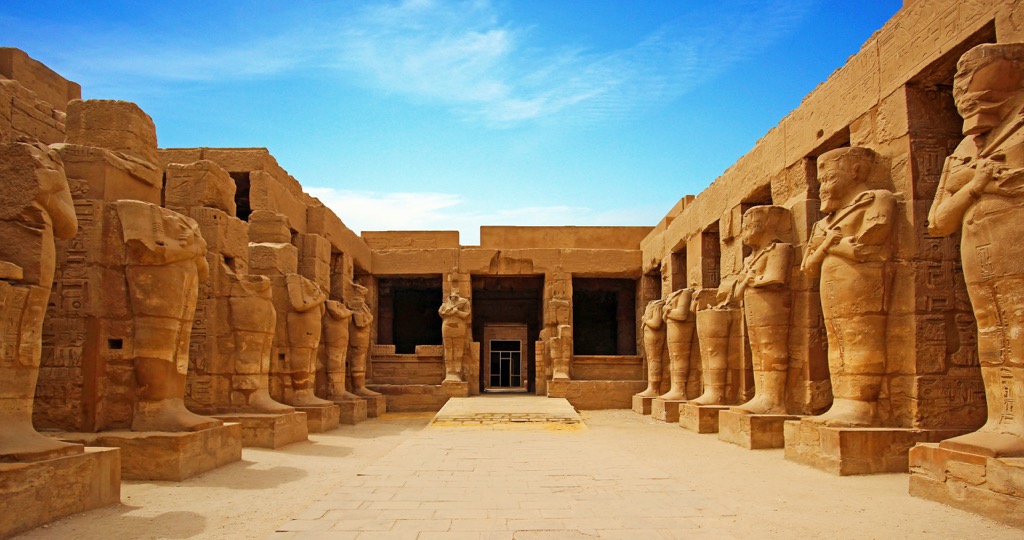 Ancient ruins of Karnak temple in Luxor, Egypt