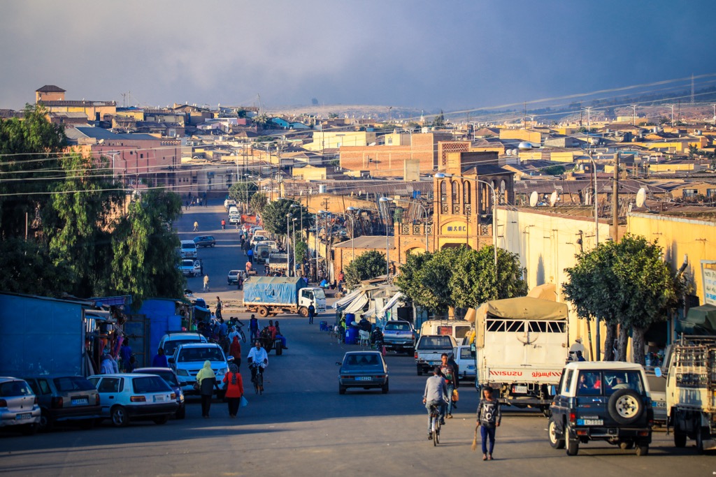 Asmara, Eritrea, is the 6th highest capital city in the world (2,325 m / 7,628 ft). Eritrea