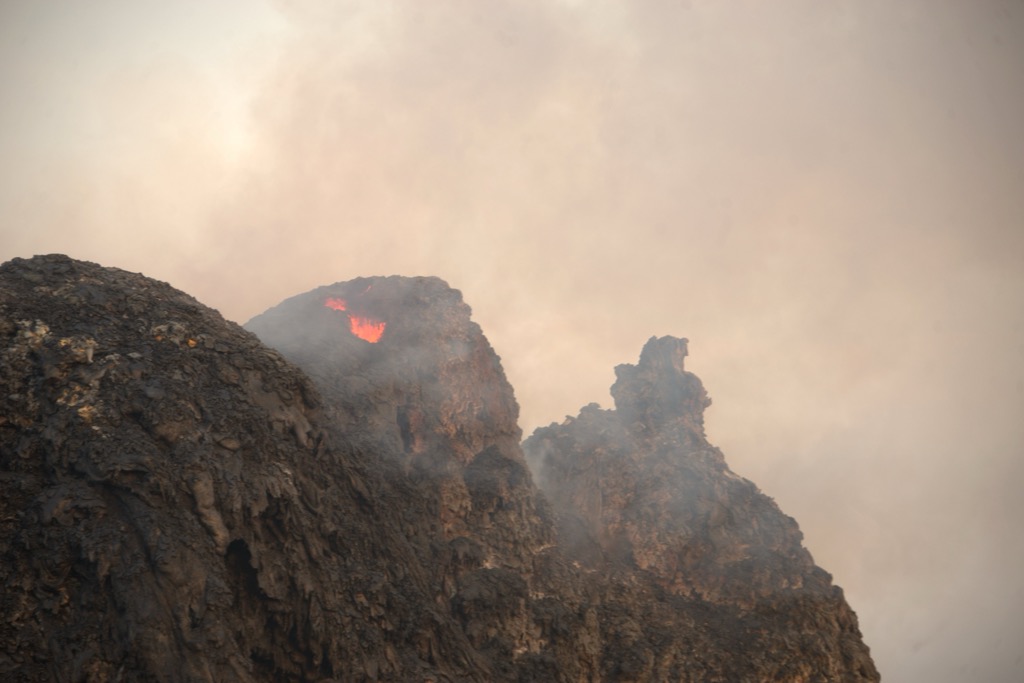 The Erta Ale volcano chain in the Afar Triangle. Eritrea