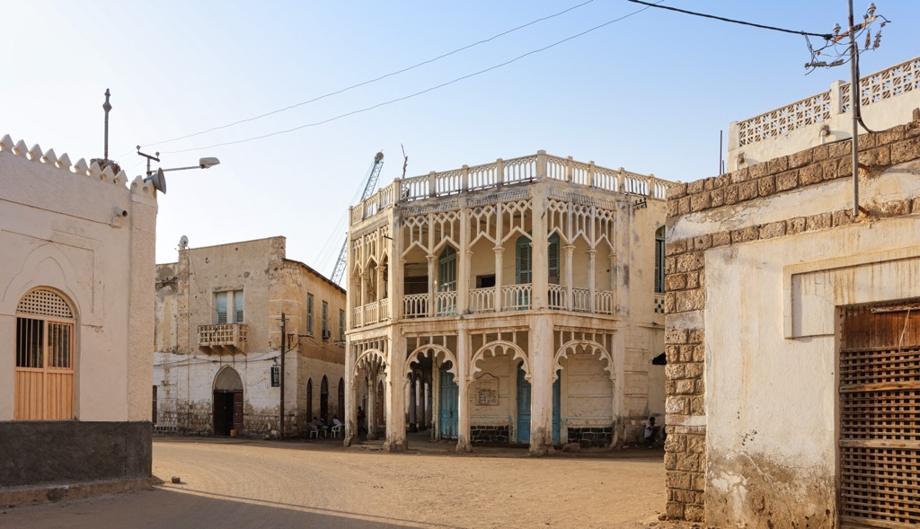 Architecture in Massawa. Eritrea