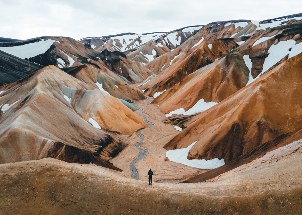 The colorful mountains of the Fjallabak Nature Reserve. Fjallabak Nature Reserve