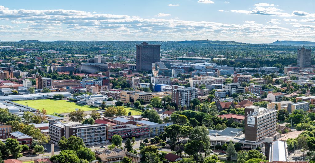 The Bloemfontein skyline. Free State