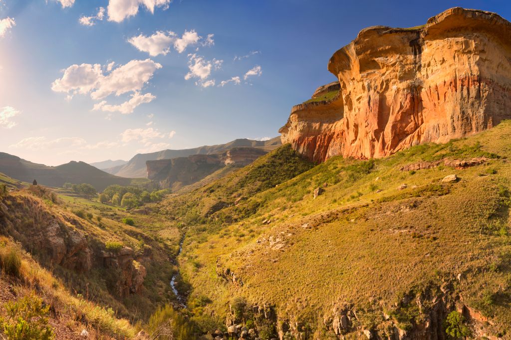 Golden Gate Highlands National Park in the Maloti Mountains of Free State, South Africa. Free State