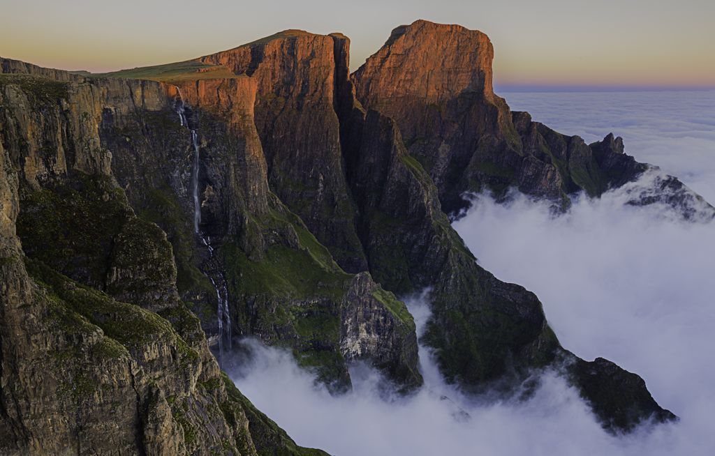 Tugela Falls, in the Royal Natal National Park, is part of the greater Drakensberg Amphitheater. Free State