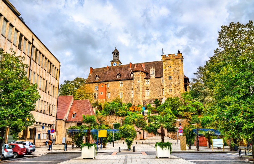 The Dukes of the Bourbon castle in Montlucon - Allier, France
