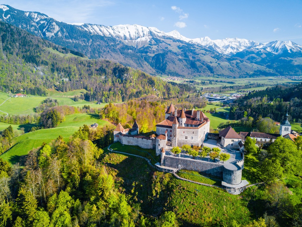 Gruyeres Castle, Fribourg, Switzerland