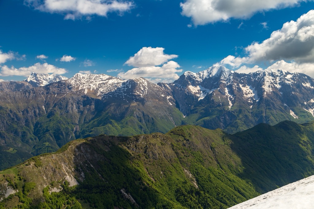 The view above Val di Resia in the Julian Alps. Friuli-Venezia Giulia