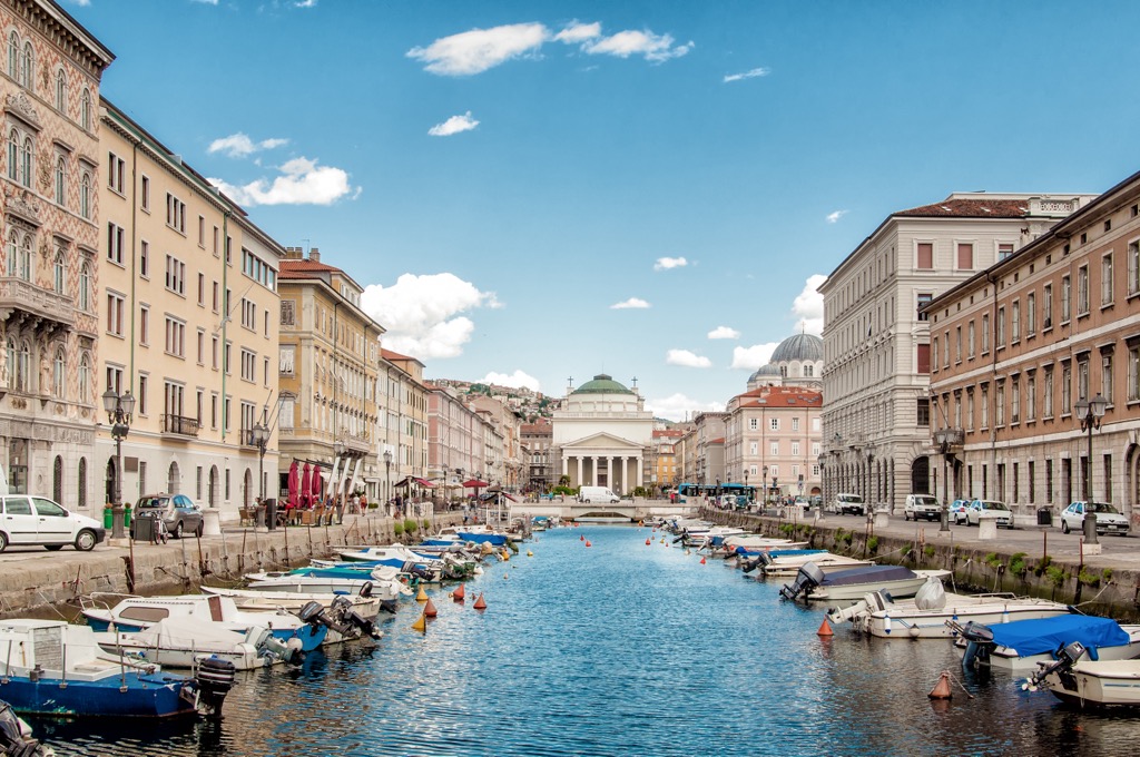 Canal Grande in Trieste. Friuli-Venezia Giulia
