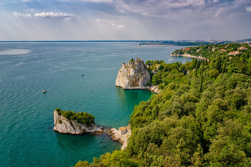 The Adriatic Sea off the Gulf of Trieste near Duino. Friuli-Venezia Giulia