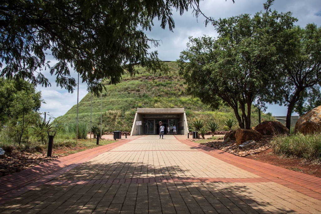 The Cradle of Humankind visitor center at Maropeng, just outside Johannesburg. Gauteng