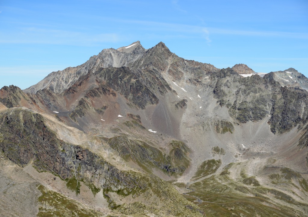 The Hohe Geige, namesake of the Geigenkamm Group. Geigenkamm