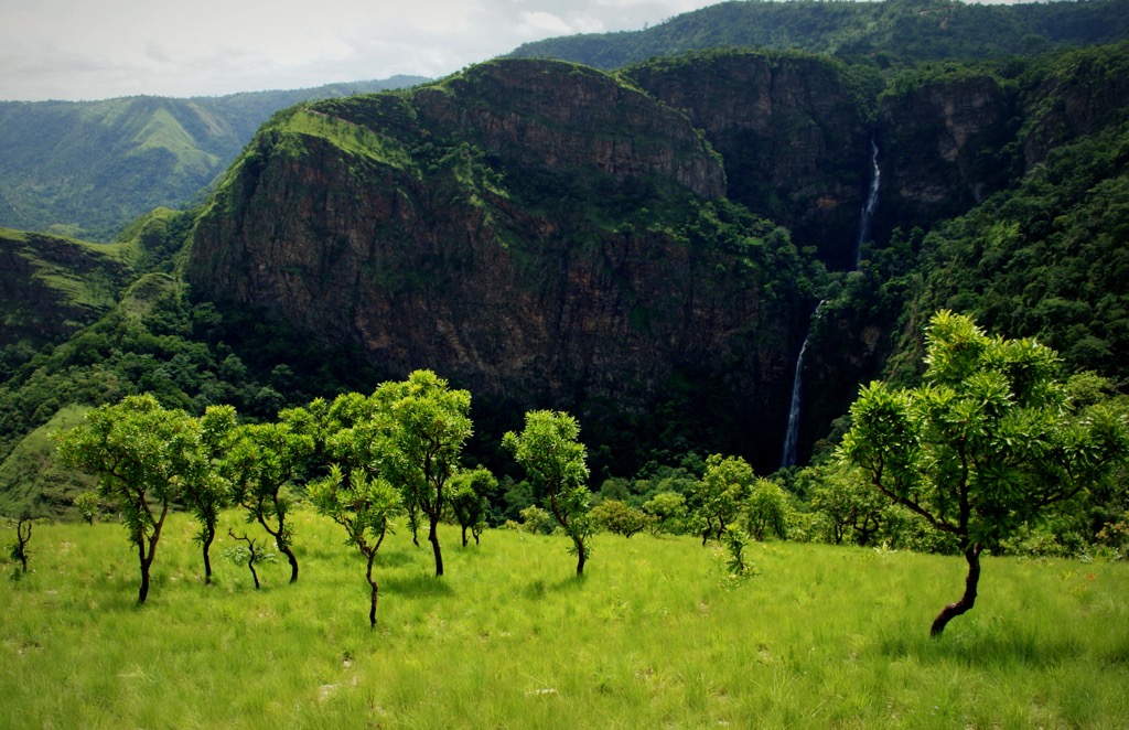 The exquisite Wli Waterfall. Ghana Mountains