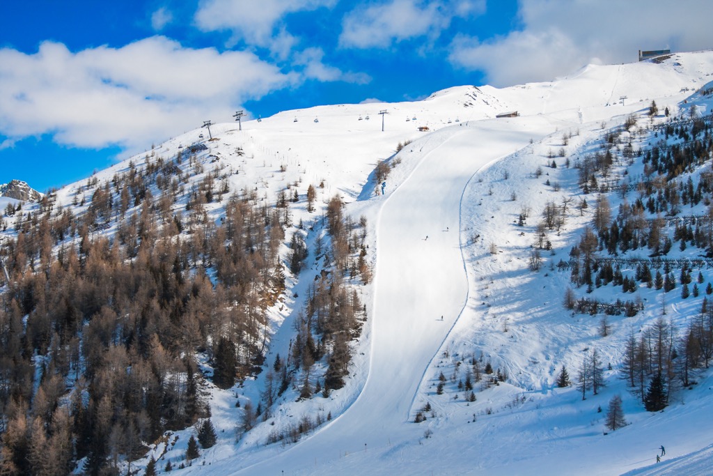 Advanced ski slope at Kals-Matrei. Granatspitze Group