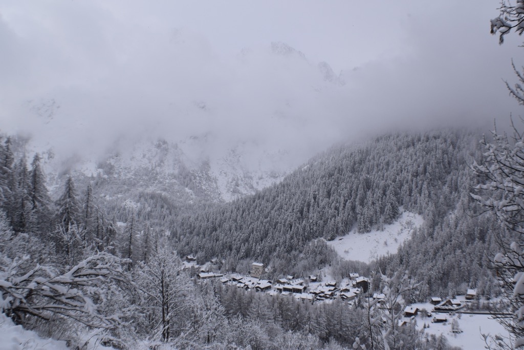 The Village of Montroc, between Argentière and Le Tour. Photo: Sergei Poljak. Grands Montets