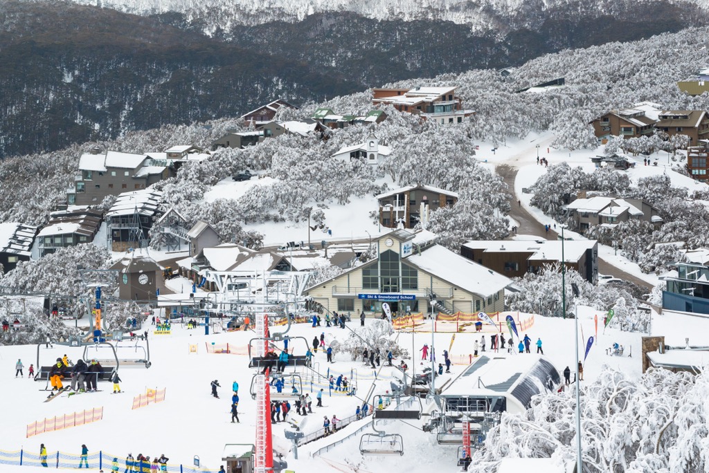 Mount Buller ski resort, Great Dividing Range, Australia