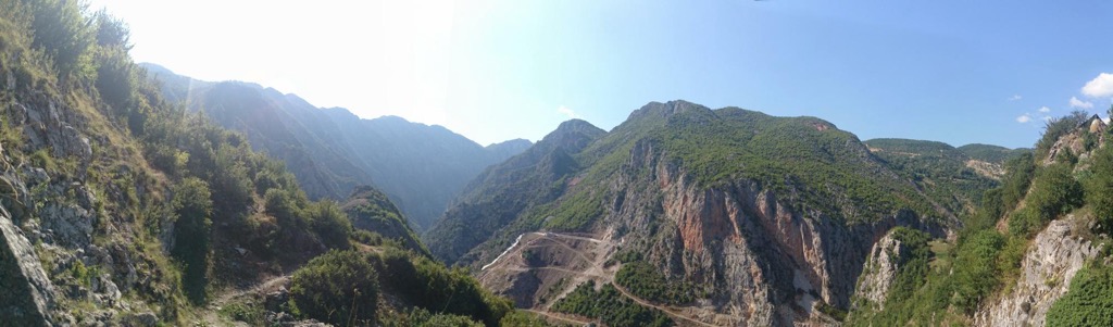 Hiking trails in Martanesh Canyon. Gropa Bize Martanesh