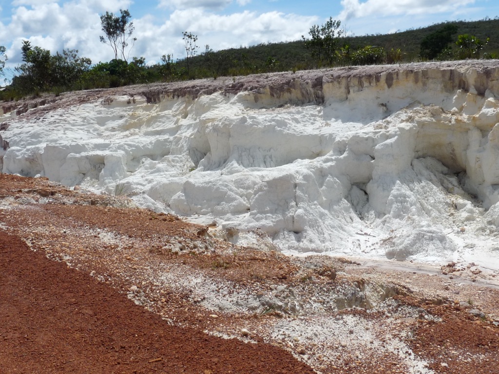 A white clay deposit in the Guiana Shield. Guyana