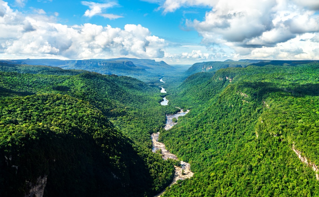 The Potaro River Valley, Guyana. Guyana