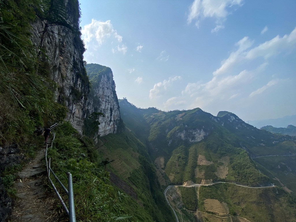 Views from the Skywalk. Photo: Owen Clarke. Ha Giang Province