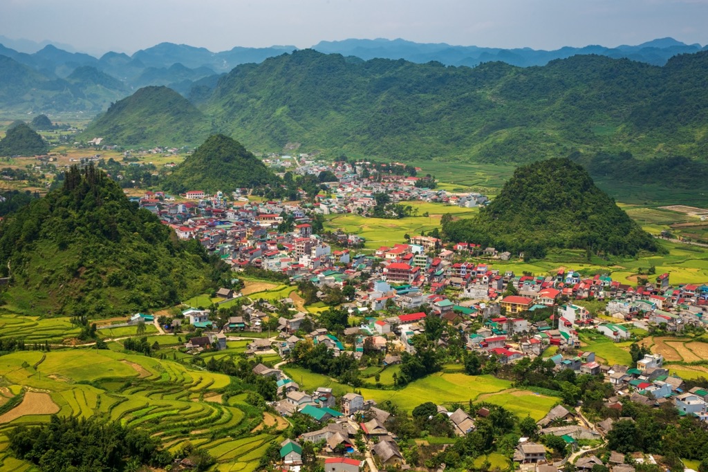 The town of Tam Son in Hà Giang. Ha Giang Province
