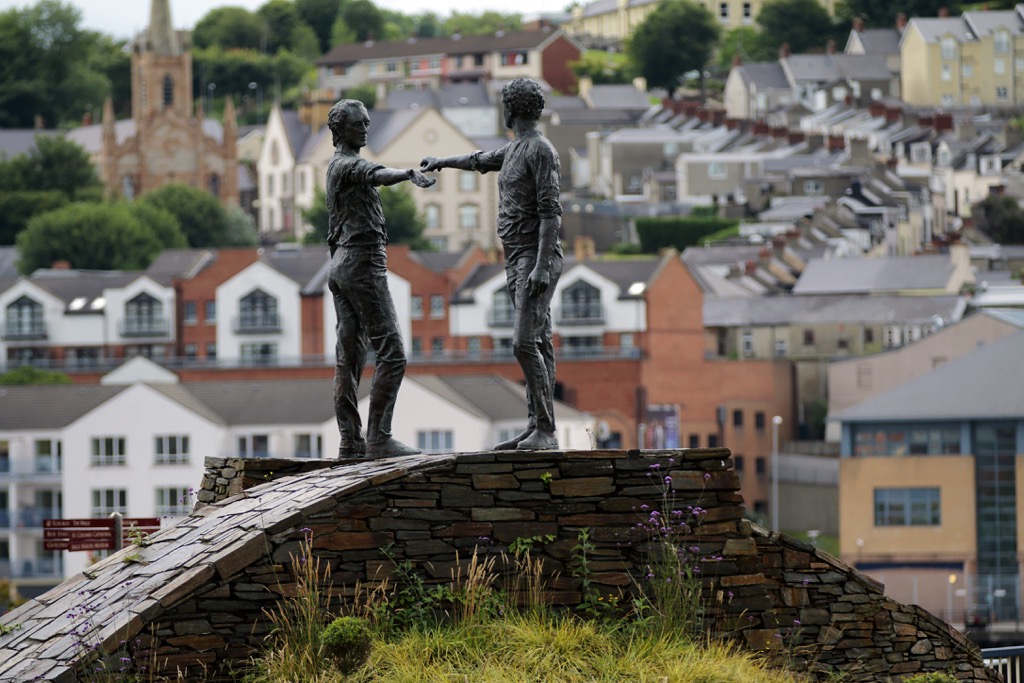 Hands Across The Divide peace sculpture, Northern Ireland