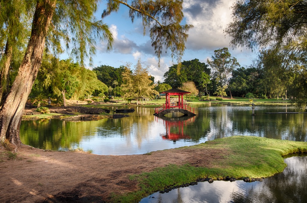 The Japanese Garden in Hilo. Hawaii County