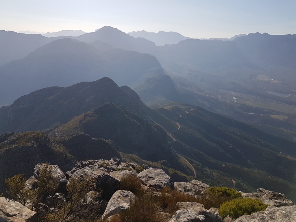 Views from the Helderberg Dome. Helderberg Nature Reserve