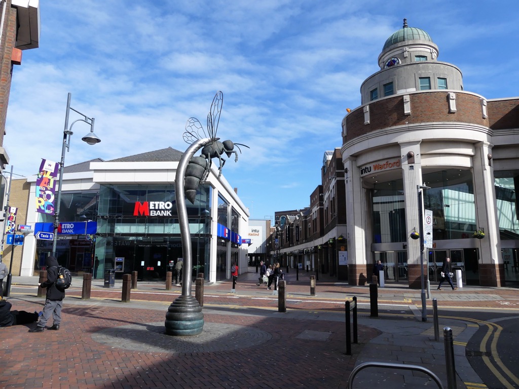 Watford town center. Hertfordshire