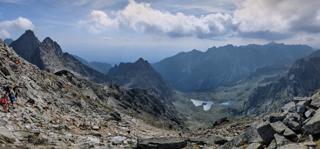 Slovakia from the Rysy summit. High Tatras