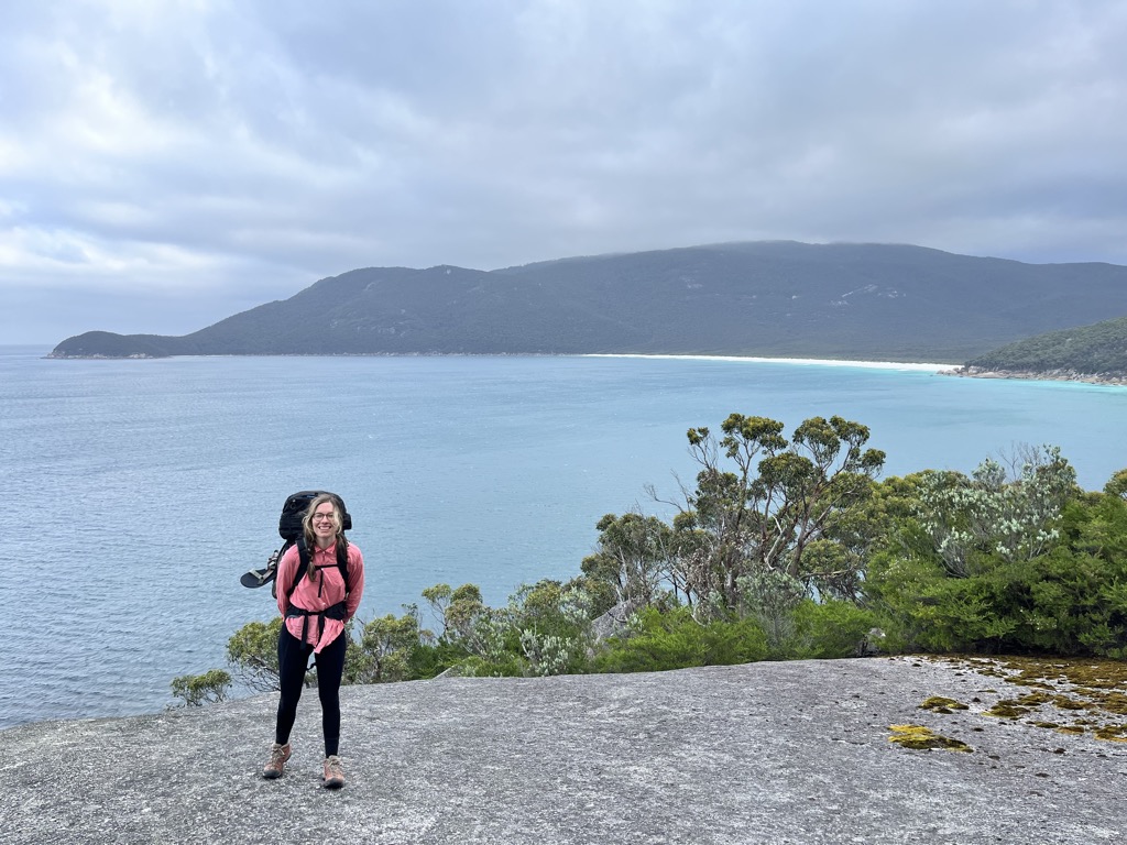 Anna looking out over Waterloo Bay Photo: Sergei Poljak