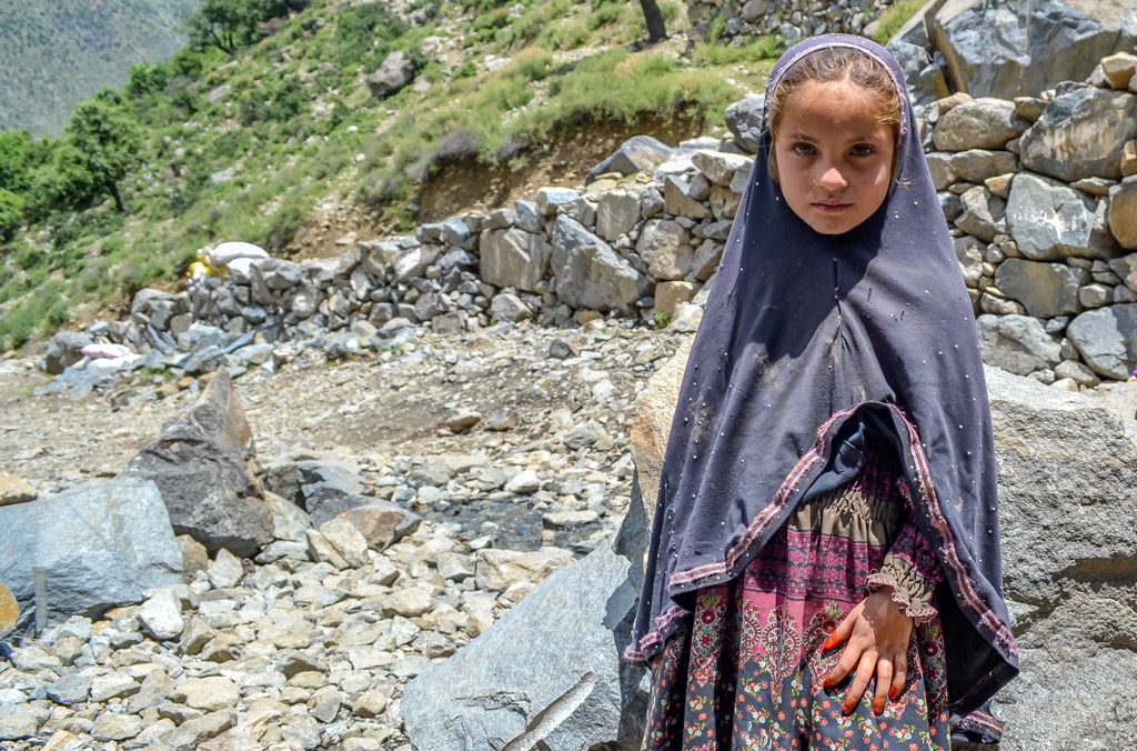Kohistani girl in Pakistan, Hindu Kush