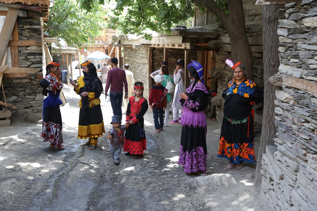 Native Kalash women, Pakistan, Hindu Kush