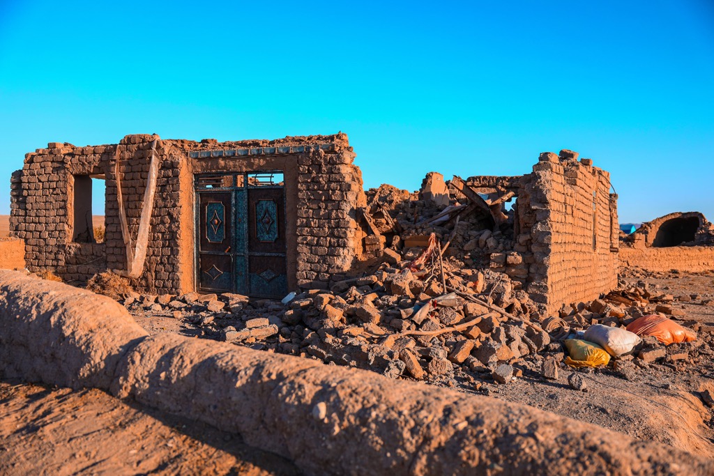 crumbled house in Herat, Afghanistan Noshaq, Hindu Kush