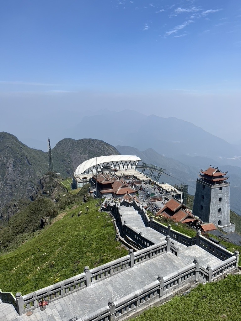 The Cable Car station atop Fansipan